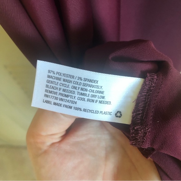 PROLOGUE Burgundy Slip Dress - XL - Picture 2 of 6